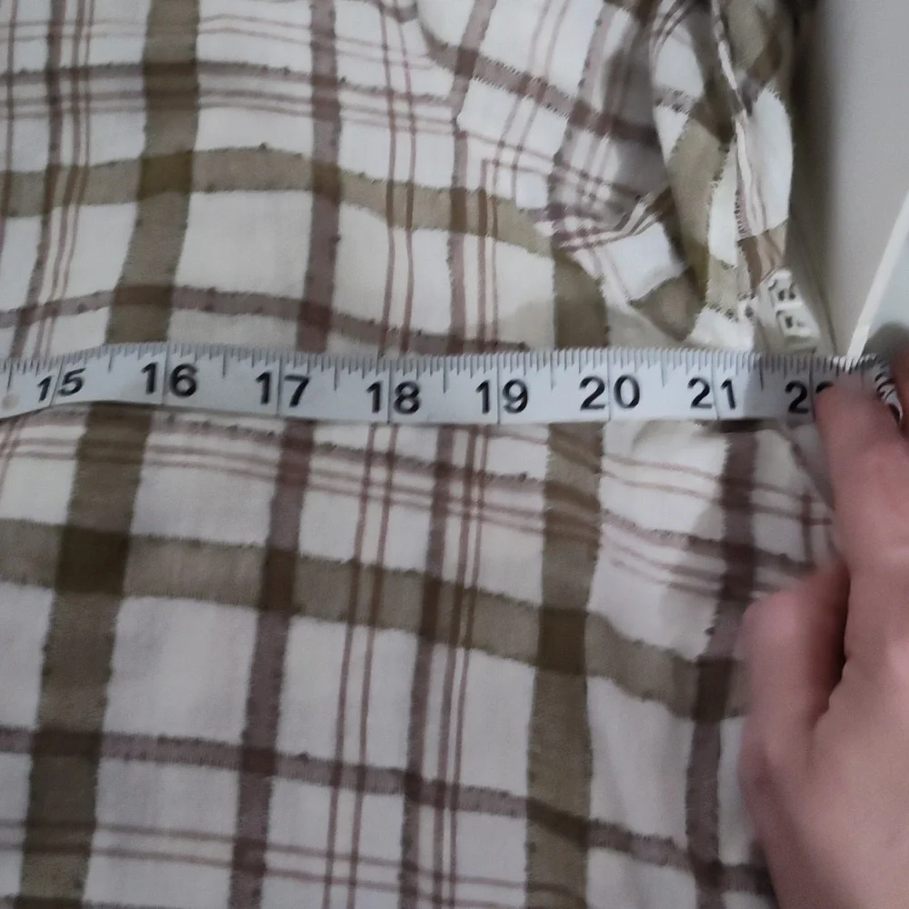 Free People Hooded Plaid Pullover size small - Picture 6 of 8